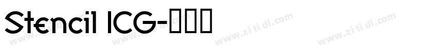 Stencil ICG字体转换